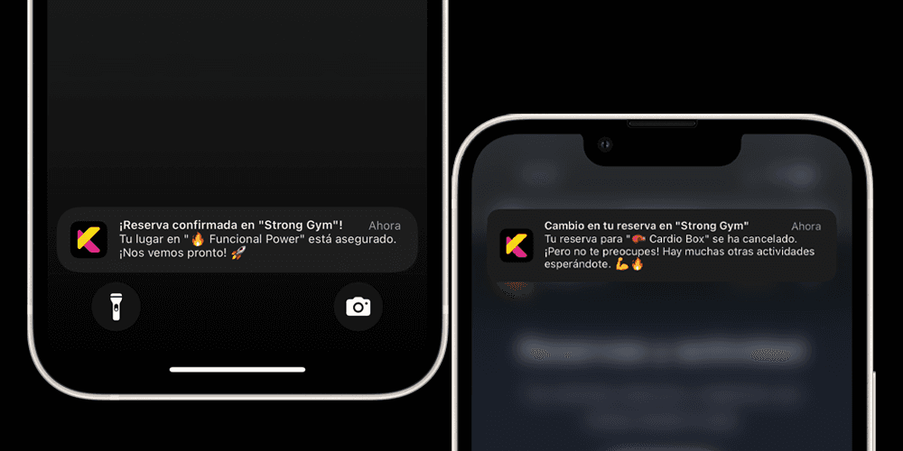 Notificaciones push en la app