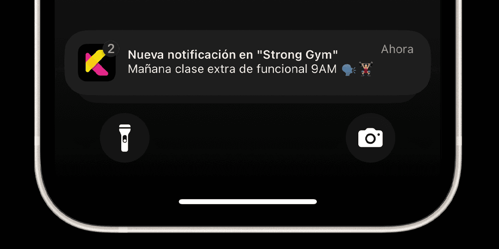 Notificaciones push en la app